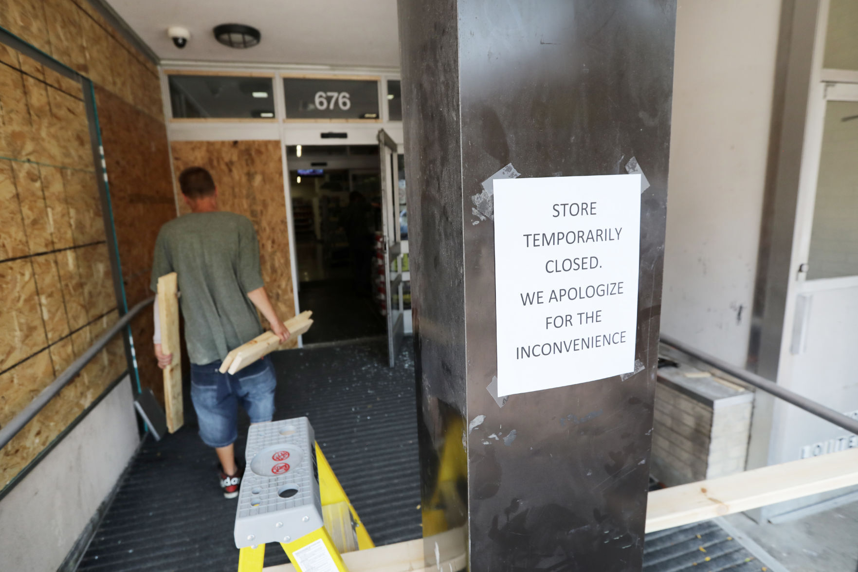 Clean up downtown after Tuesday night protests